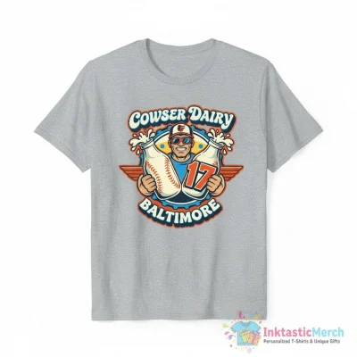 Baltimore Orioles Colton Cowser Milkman 17 pattern shirt - High Quality Printed T-Shirt