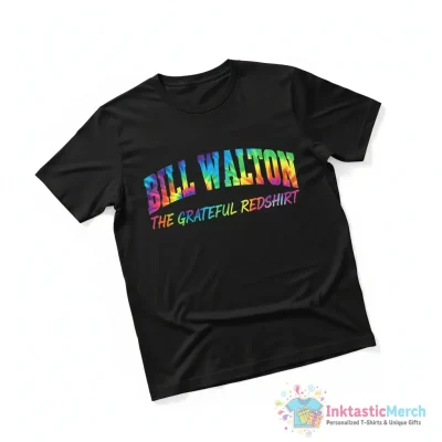Bill Walton tie dye text shirt - High Quality Printed T-Shirt