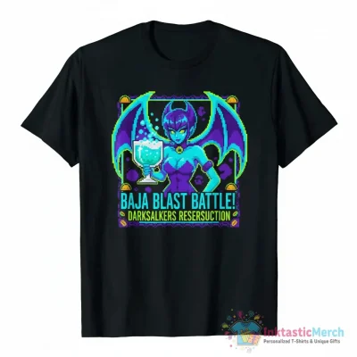 Bja-Bat Baja Blast Darkstalkers Resurrection shirt - High Quality Printed T-Shirt