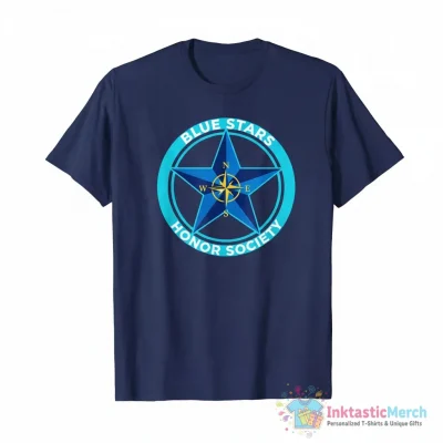 Blue Stars Honor Society logo shirt - High Quality Printed T-Shirt