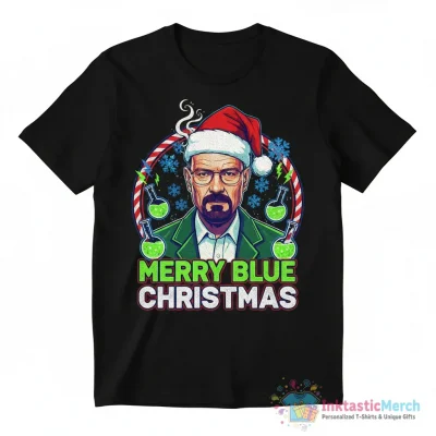 Breaking Bad Walter White Santa Hat Christmas Ugly shirt - High Quality Printed T-Shirt