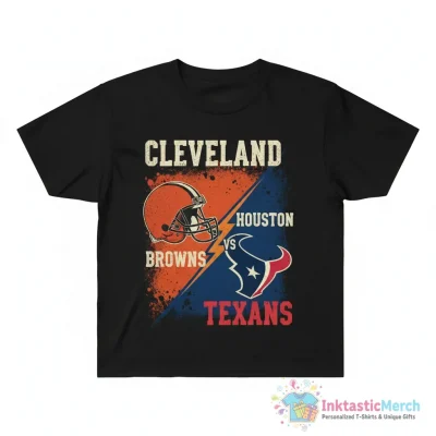 Browns House Divided Cleveland Browns Vs Houston Texans Shirt - High Quality Printed T-Shirt