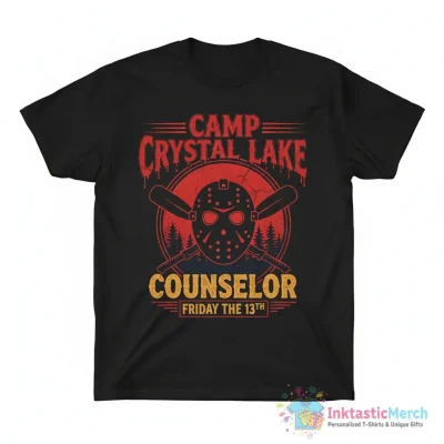 Camp Crystal Lake Counselor Friday the 13th shirt - High Quality Printed T-Shirt