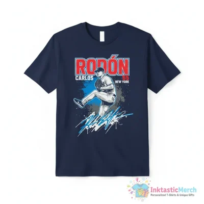 Carlos Rodón New York Yankees 55 signature shirt - High Quality Printed T-Shirt