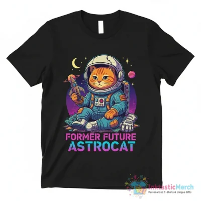 Cat former future astronaut shirt - High Quality Printed T-Shirt