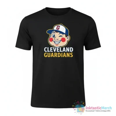 Caucasians style Cleveland Guardians mascot shirt - High Quality Printed T-Shirt