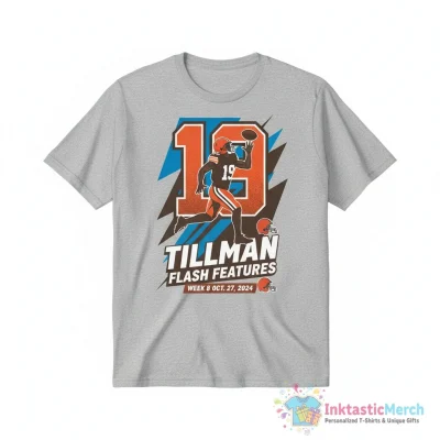 Cedric Tillman Cleveland Browns NFL Flash Features Week 8 shirt - High Quality Printed T-Shirt