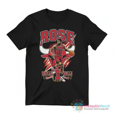 Chicago Bulls Derrick Rose 1 graphic vintage shirt - High Quality Printed T-Shirt