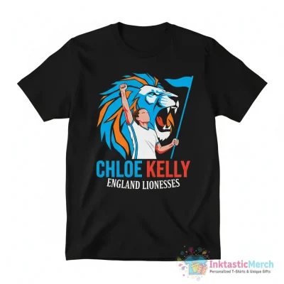 Chloe Kelly Football Soccer Soccer England Lionesses signature shirt - High Quality Printed T-Shirt