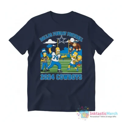 Dallas Cowboys 2024 The Simpsons Funday Football shirt - High Quality Printed T-Shirt
