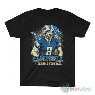 Dan Campbell #8 Detroit Lions vintage shirt - High Quality Printed T-Shirt