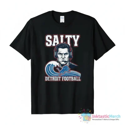 Dan Campbell Salty Detroit Lions logo shirt - High Quality Printed T-Shirt