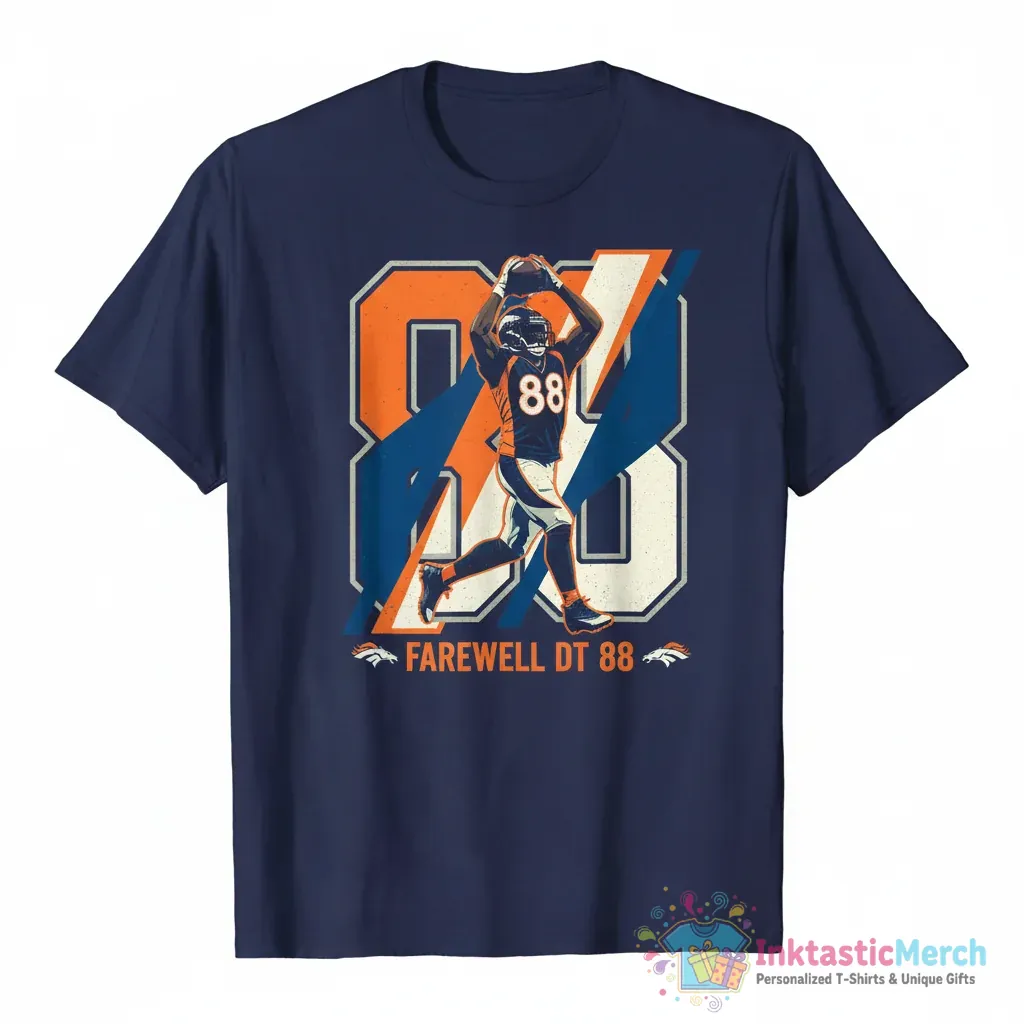 Demaryius Thomas 88 farewell Denver Broncos shirt 1 Demaryius Thomas 88 farewell Denver Broncos shirt - High Quality Printed T-Shirt