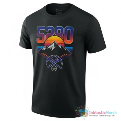 Denver Nuggets 5280 city edition logo shirt - High Quality Printed T-Shirt