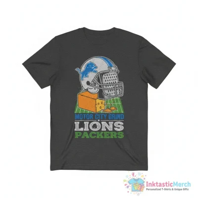 Detroit Lions Cheese Grater Lions vs Green Bay Packers shirt - High Quality Printed T-Shirt