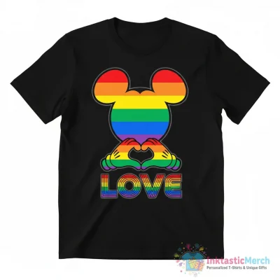 Disney Mickey Mouse Pride Rainbow LGBT shirt - High Quality Printed T-Shirt