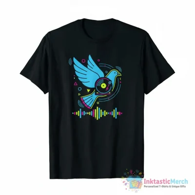 Dove techno music shirt - High Quality Printed T-Shirt