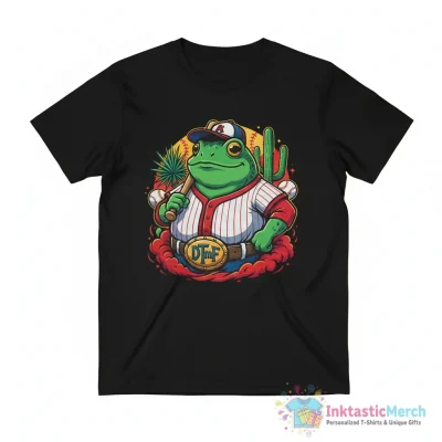 DTmF Concho baseball frog shirt - High Quality Printed T-Shirt