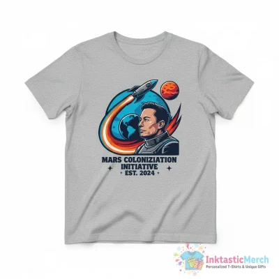 Elon Musk occupy mars shirt - High Quality Printed T-Shirt