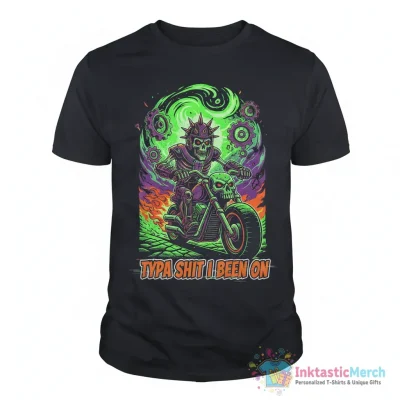 Evil skeleton typa shit I been on meme shirt - High Quality Printed T-Shirt
