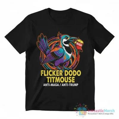 Flicker Dodo Titmouse anti Maga bird anti Trump shirt - High Quality Printed T-Shirt