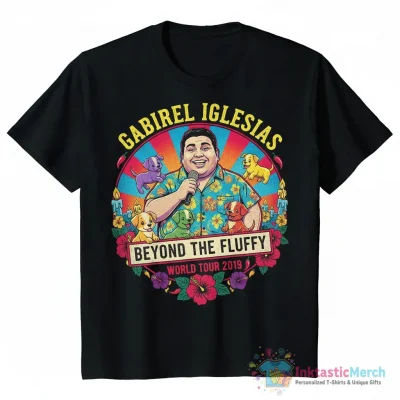 Gabriel Iglesias 2019 World Tour Beyond The Fluffy vintage shirt - High Quality Printed T-Shirt
