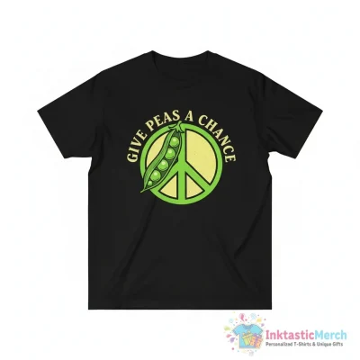 Give peas a chance shirt - High Quality Printed T-Shirt
