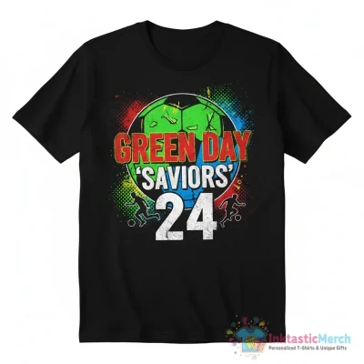 Green Day saviors soccer 24 shirt - High Quality Printed T-Shirt