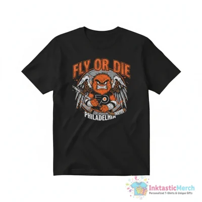 Gritty Philadelphia Flyers Fly or Die shirt - High Quality Printed T-Shirt