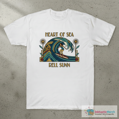 heart of the sea legend rell sunn retro surf art by surfy birdy T-Shirt