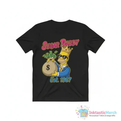 Homer The Simpsons Sugar Daddy funny shirt - High Quality Printed T-Shirt