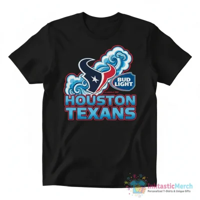Houston Texans NFL x Bud Light logo shirt - High Quality Printed T-Shirt