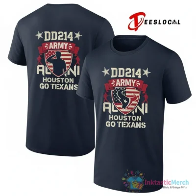Houston Texans x DD214 Army Alumni go Texans shirt - High Quality Printed T-Shirt