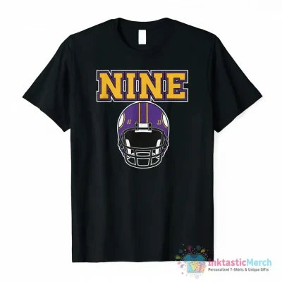 JJ McCarthy Nine Minnesota Vikings football shirt - High Quality Printed T-Shirt
