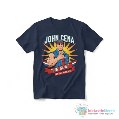 John Cena Retirement the greatest 2001-2025 shirt - High Quality Printed T-Shirt