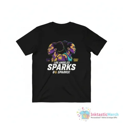 Kelsey Plum Deadrica Hamby Go Sparks Los Angeles Sparks WNBA shirt - High Quality Printed T-Shirt