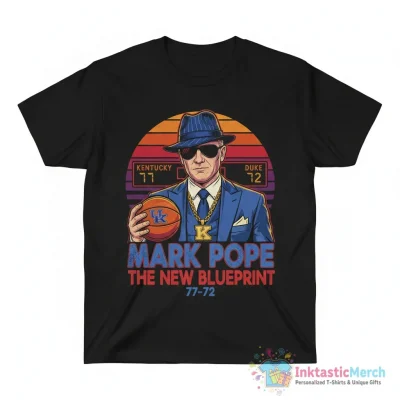 Kentucky defeats Duke 77-72 Mark Pope Coach gangster shirt - High Quality Printed T-Shirt