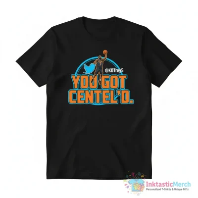 Kevin Durant KDTrey5 you got centel’d Twitter post shirt - High Quality Printed T-Shirt
