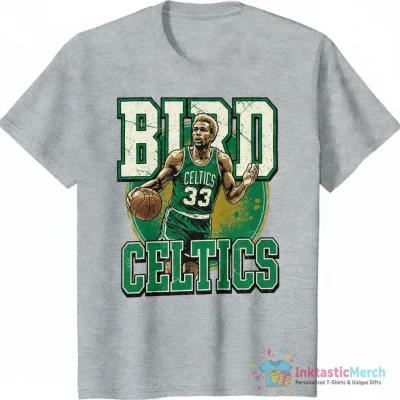 Larry Bird 33 Boston Celtics basketball shirt - High Quality Printed T-Shirt