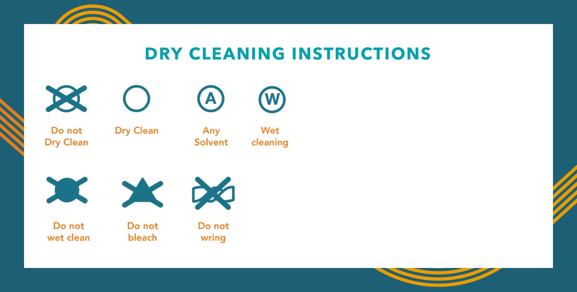 Dry cleaning laundry symbol