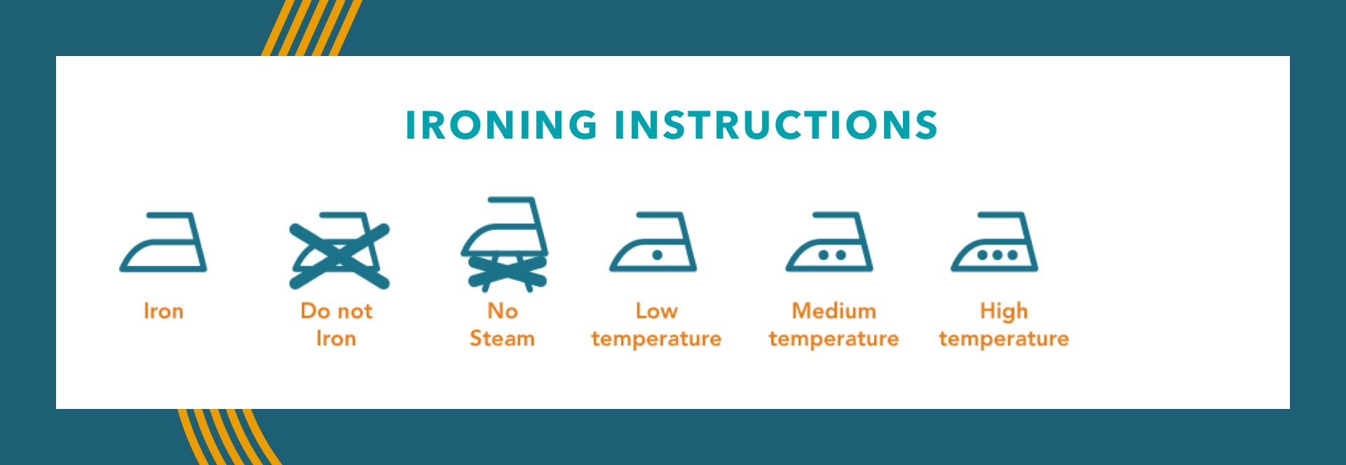 Laundry Ironing Symbols
