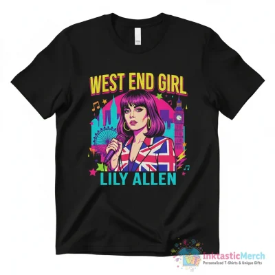 Lily Allen west end girl pop music graphic shirt - High Quality Printed T-Shirt