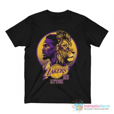 Lion Deandre Ayton Los Angeles Lakers basketball shirt - High Quality Printed T-Shirt