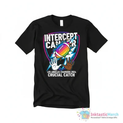 Los Angeles Chargers Crucial Catch Intercept Cancer NFL 2024 shirt - High Quality Printed T-Shirt