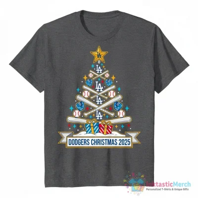 Los Angeles Dodgers Christmas Tree 2025 Ornament - High Quality Printed T-Shirt