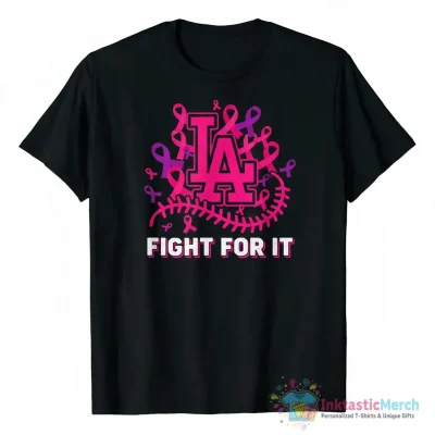 Los Angeles Dodgers MLB breast cancer awareness shirt - High Quality Printed T-Shirt