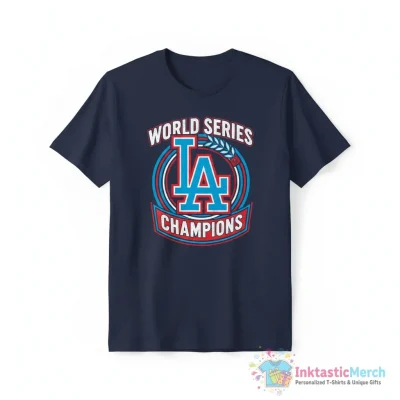 Los Angeles Dodgers World Series Champions logo shirt - High Quality Printed T-Shirt