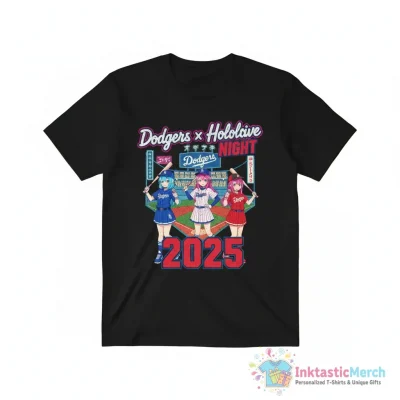 Los Angeles Dodgers x Hololive Night 2025 shirt - High Quality Printed T-Shirt