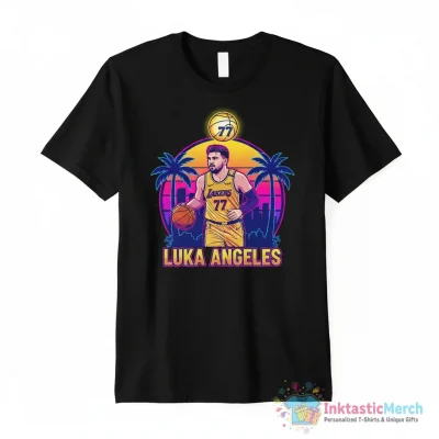 Luka Doncic Luka Los Angeles cartoon shirt - High Quality Printed T-Shirt
