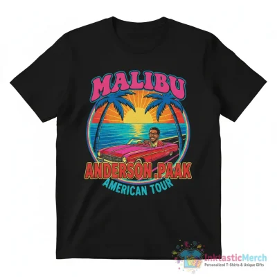 Malibu Anderson Paak American tour shirt - High Quality Printed T-Shirt